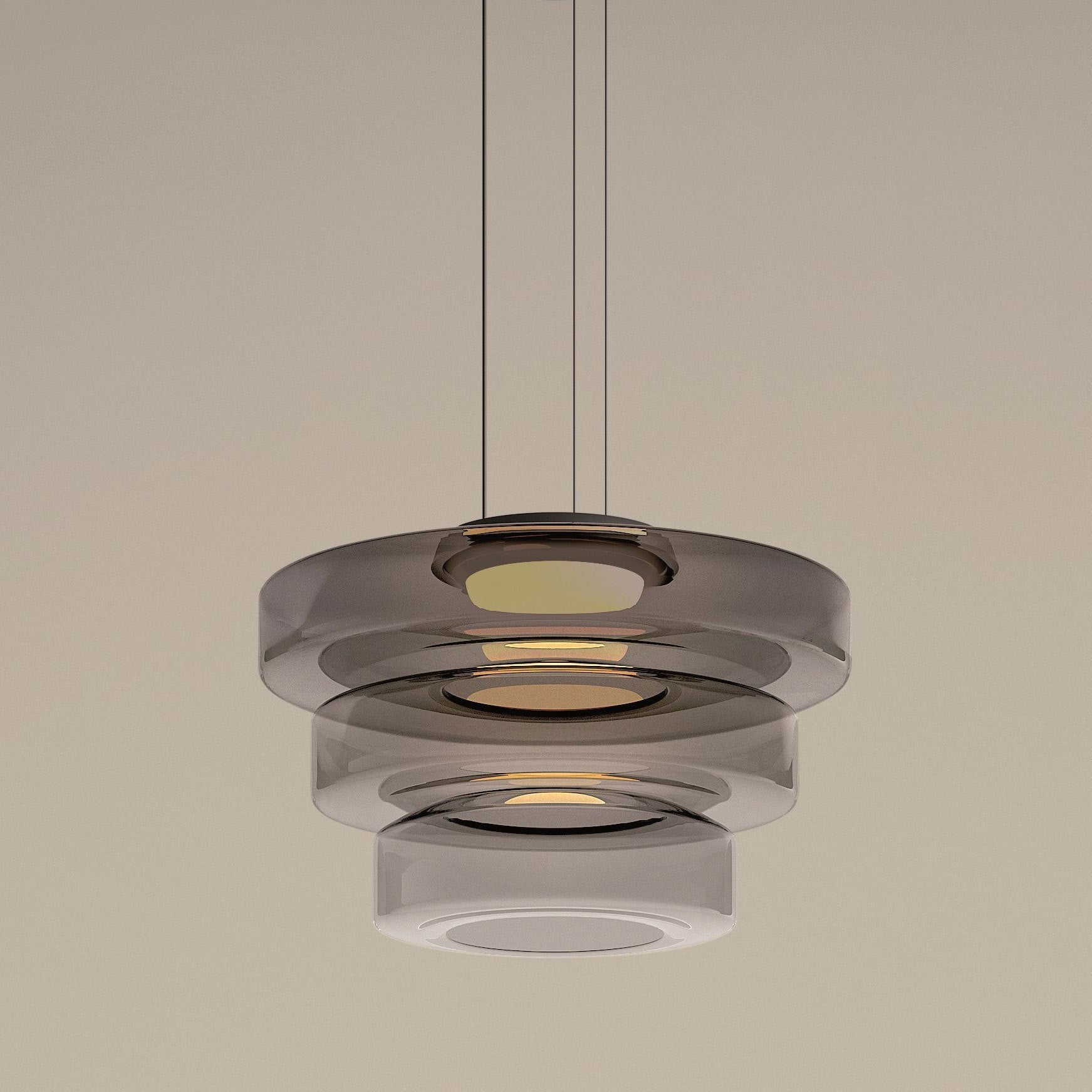Glass Pendant Lamp | Bauhaus Style Hanging Light