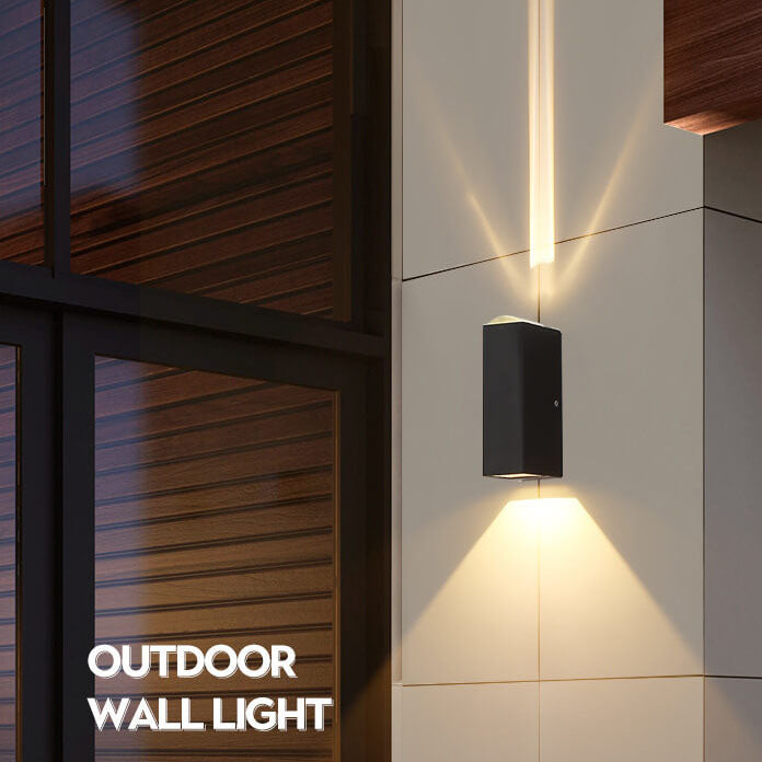 Modern Waterproof LED Outdoor Wall Lamp | Rectangular Sconce Light