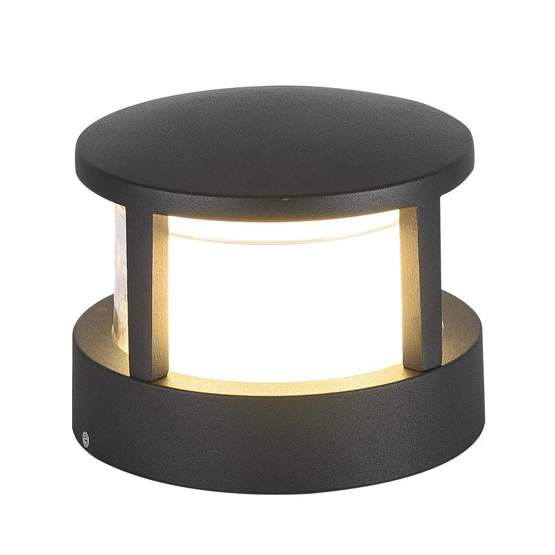 Lumină de iarbă exterioară industrială rezistentă la apă cu LED și cilindru din aluminiu