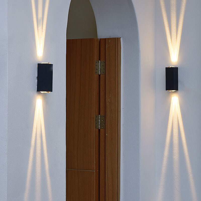 Modern Waterproof LED Outdoor Wall Lamp | Rectangular Sconce Light