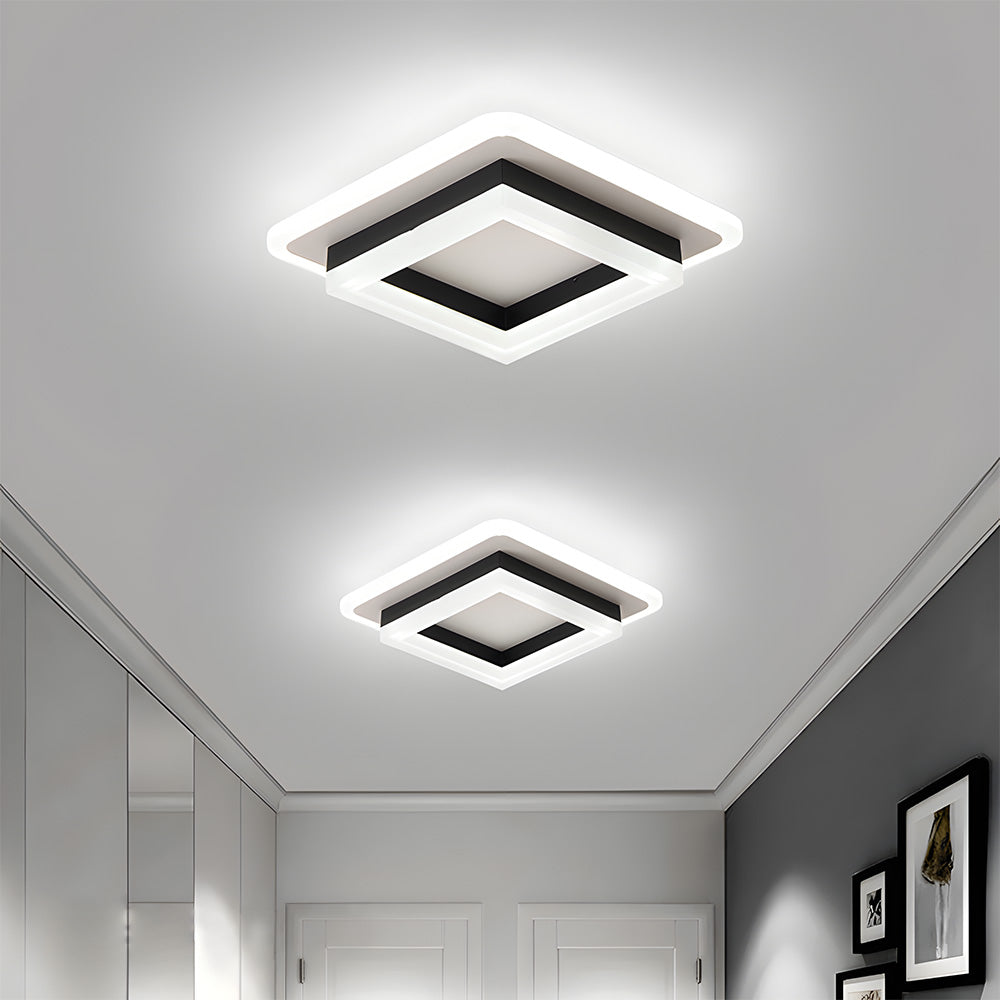 Square LED Ceiling Light | Modern Flush Mount Fixture