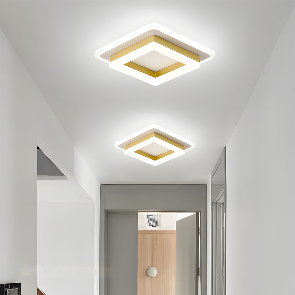 Square LED Ceiling Light | Modern Flush Mount Fixture