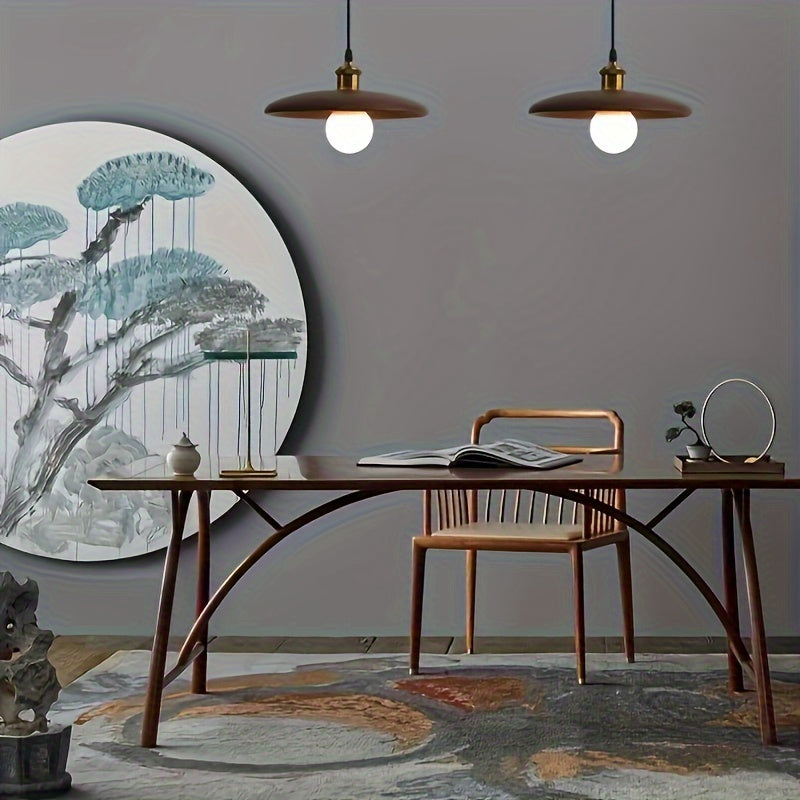 Modern Nordic Solid Wood Pendant Light | Scandinavian Ceiling Lamp