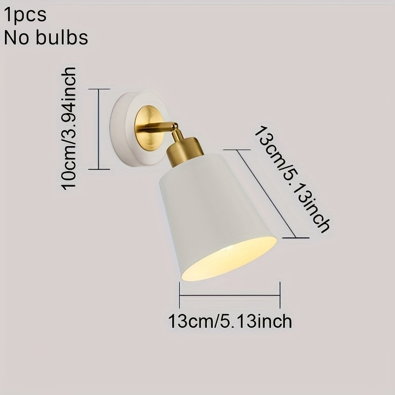 Modern Metal Wall Sconce Light | Adjustable Bedroom & Living Room Lamp