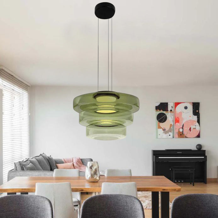 Glass Pendant Lamp | Bauhaus Style Hanging Light