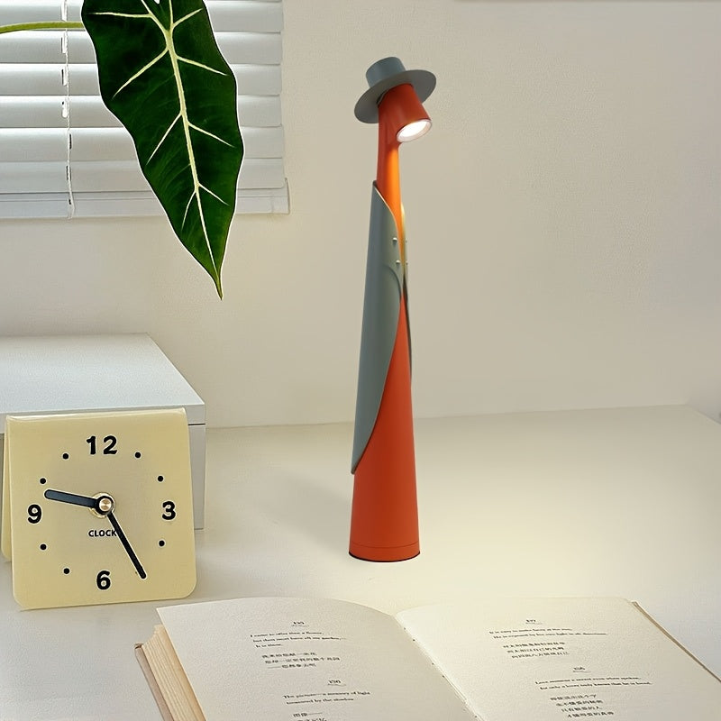 Modern Rechargeable LED Hat Lamp | Creative Touch Desk Light