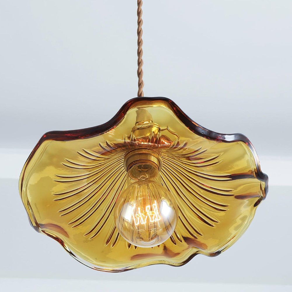 Illuminate Your Room with Elegance | Flower Glass LED Pendant Light