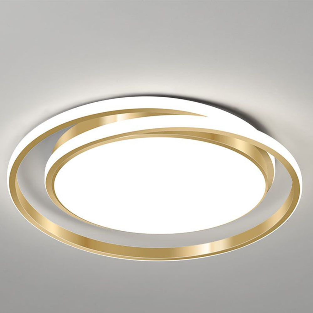 Minimalist LED Circle Ceiling Light | Modern Gold Flush Mount