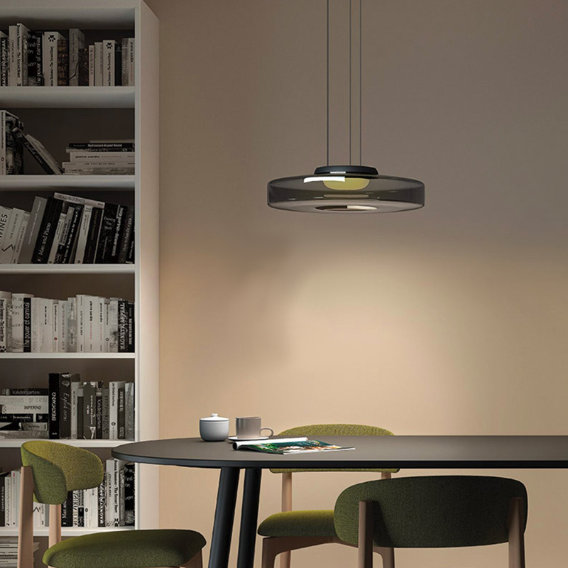 Glass Pendant Lamp | Bauhaus Style Hanging Light