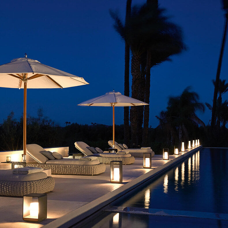 Modern Square Outdoor LED Light | Waterproof Solar LED Light