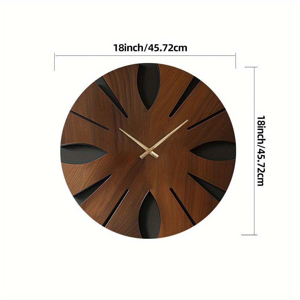 Artistic Wooden Wall Clock | Silent & Elegant Home Décor