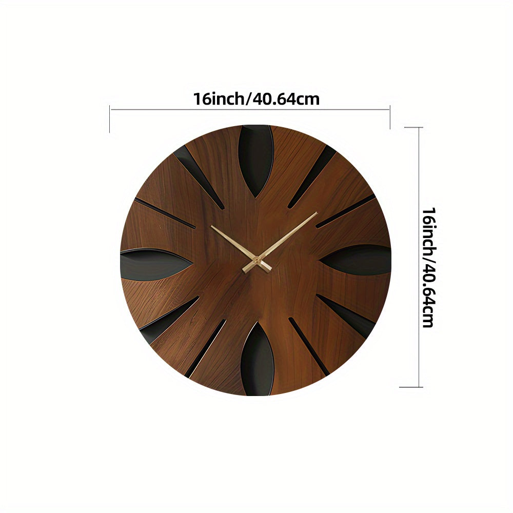Artistic Wooden Wall Clock | Silent & Elegant Home Décor
