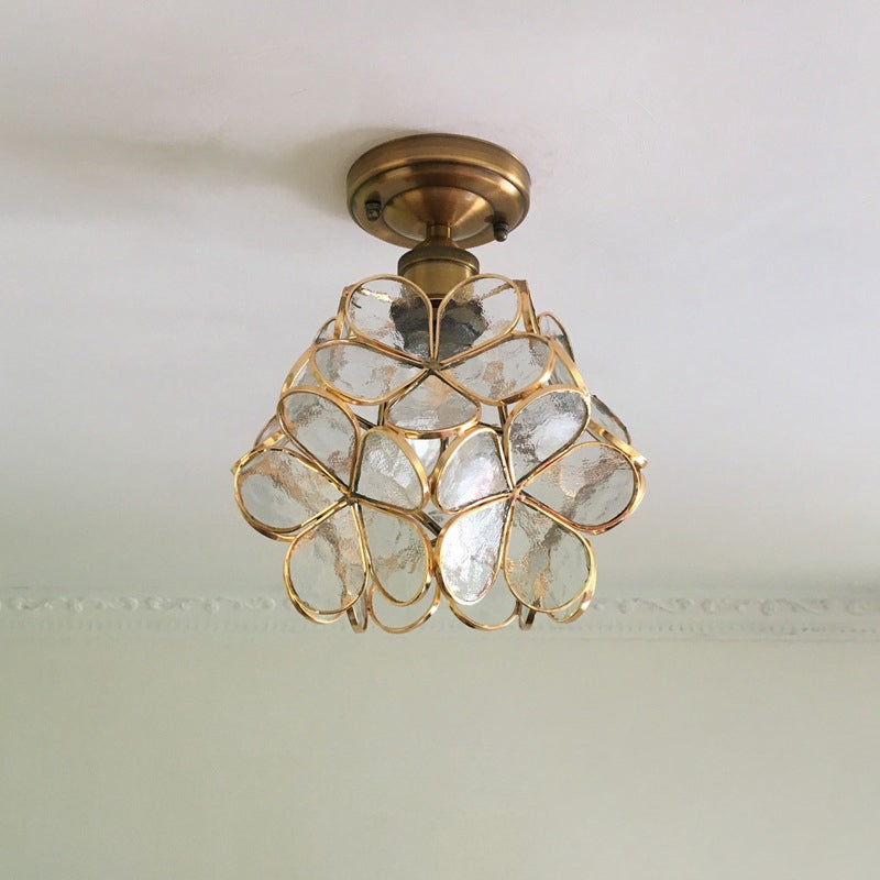 Retro Flower Ceiling Light | Colourful Vintage-Inspired PVC Flush Mount