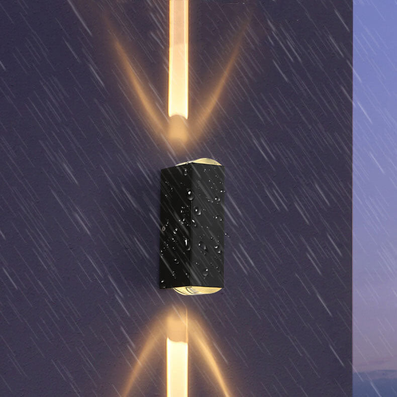 Modern Waterproof LED Outdoor Wall Lamp | Rectangular Sconce Light