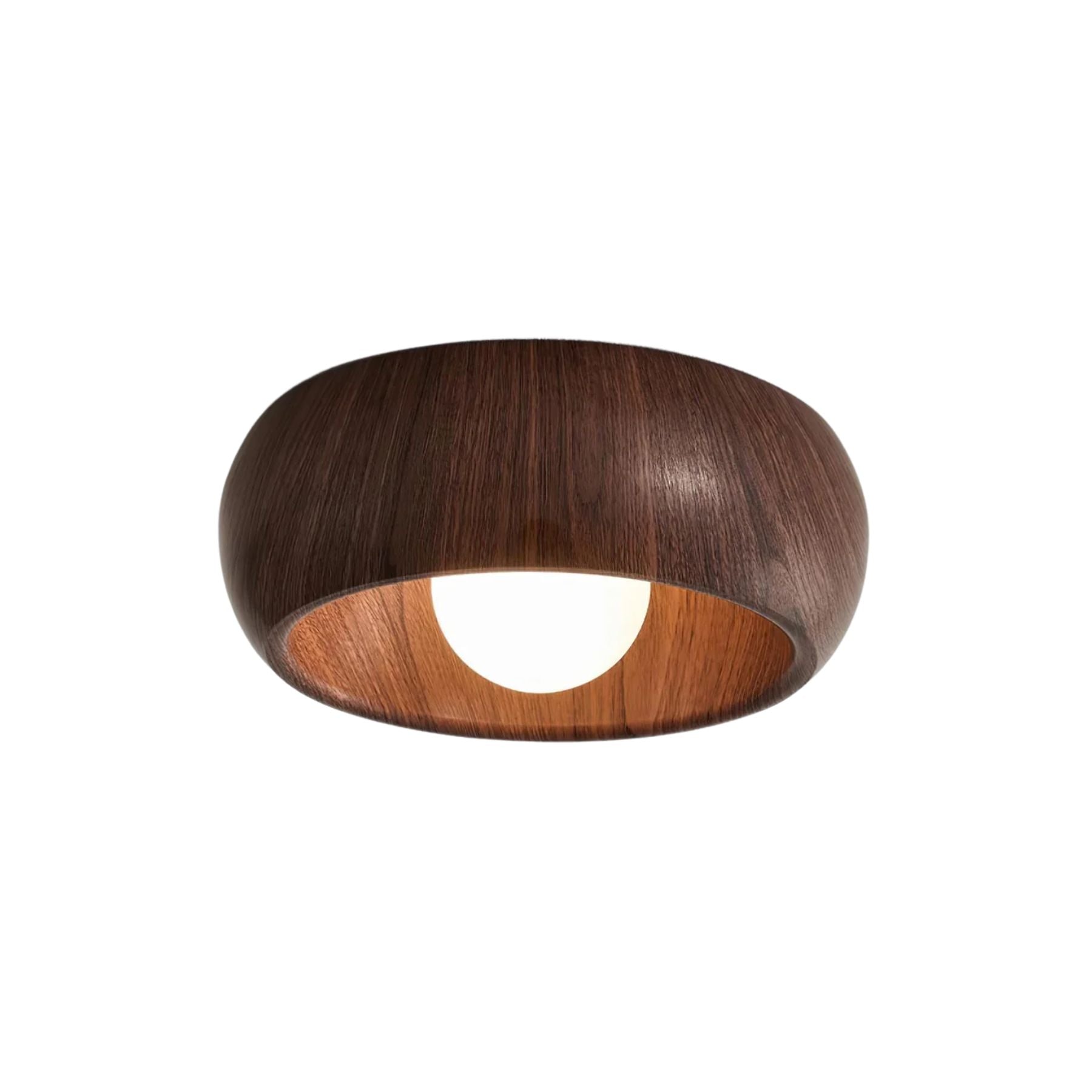 Albanora Ceiling Lamp | Minimalist Modern Wooden LED Fixture