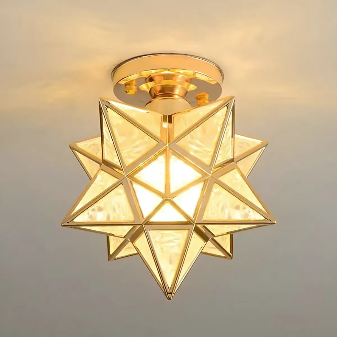 Xelio LED Ceiling Lamp | Elegant Geometric Star Light