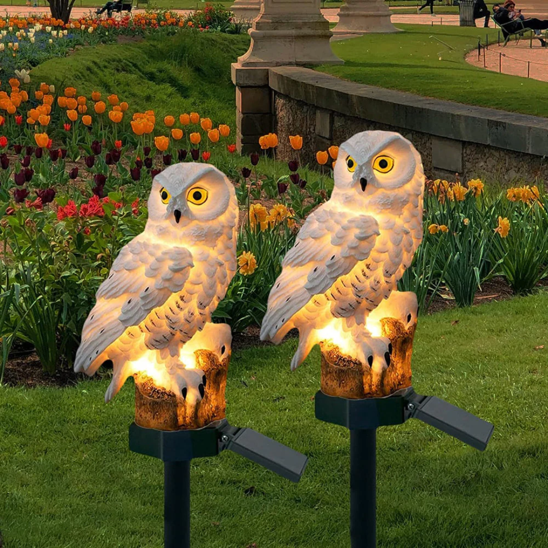 Uylin Solar Owl Light | Charming Outdoor Garden Lighting