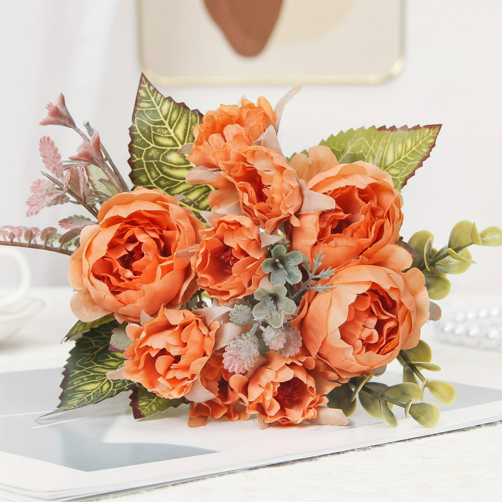 Blomsterbuket Mors Dag Gave Kunstig Pæon Hjemmedekoration