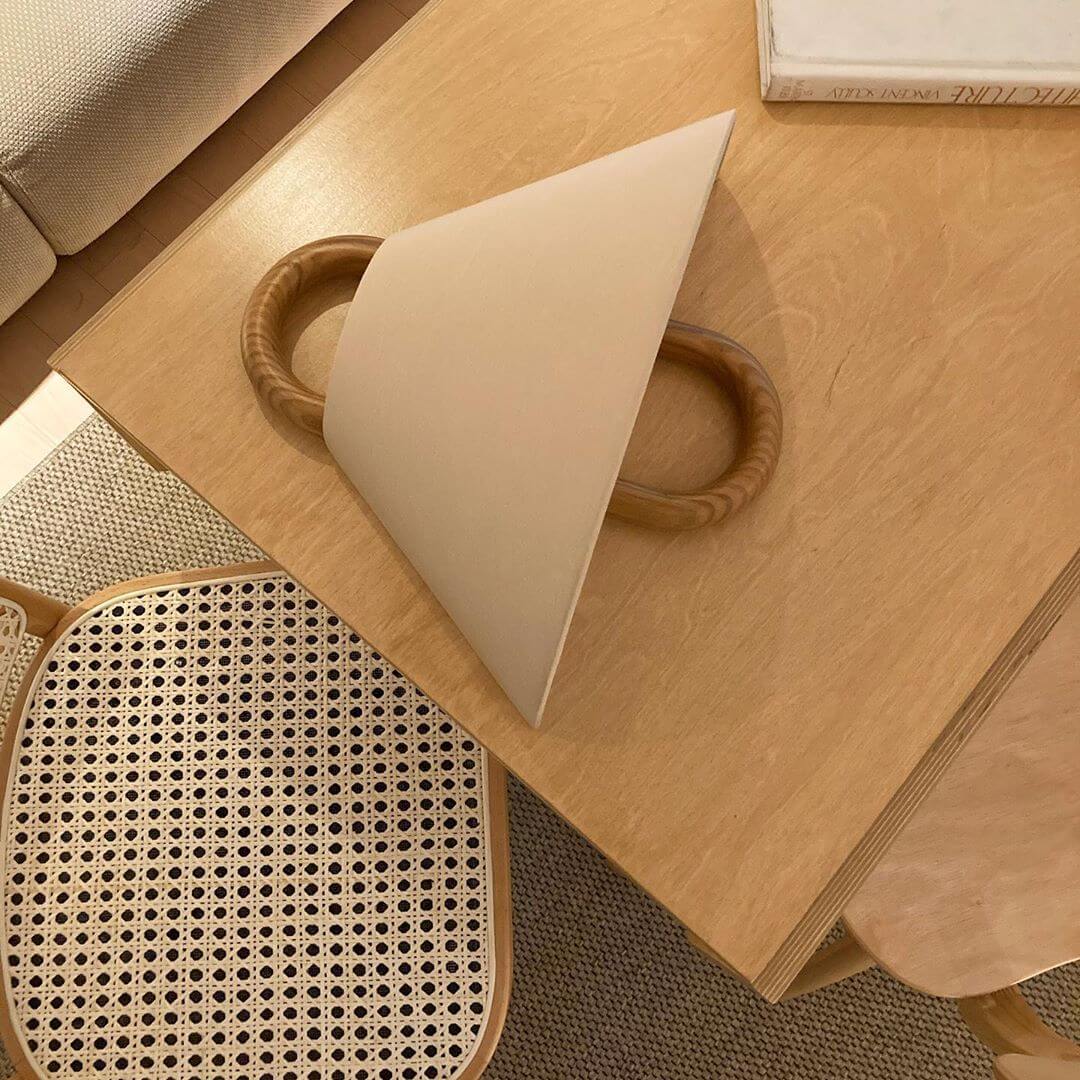 Nordic Wooden Wall Lamp | Minimalist Fabric Shade Sconce