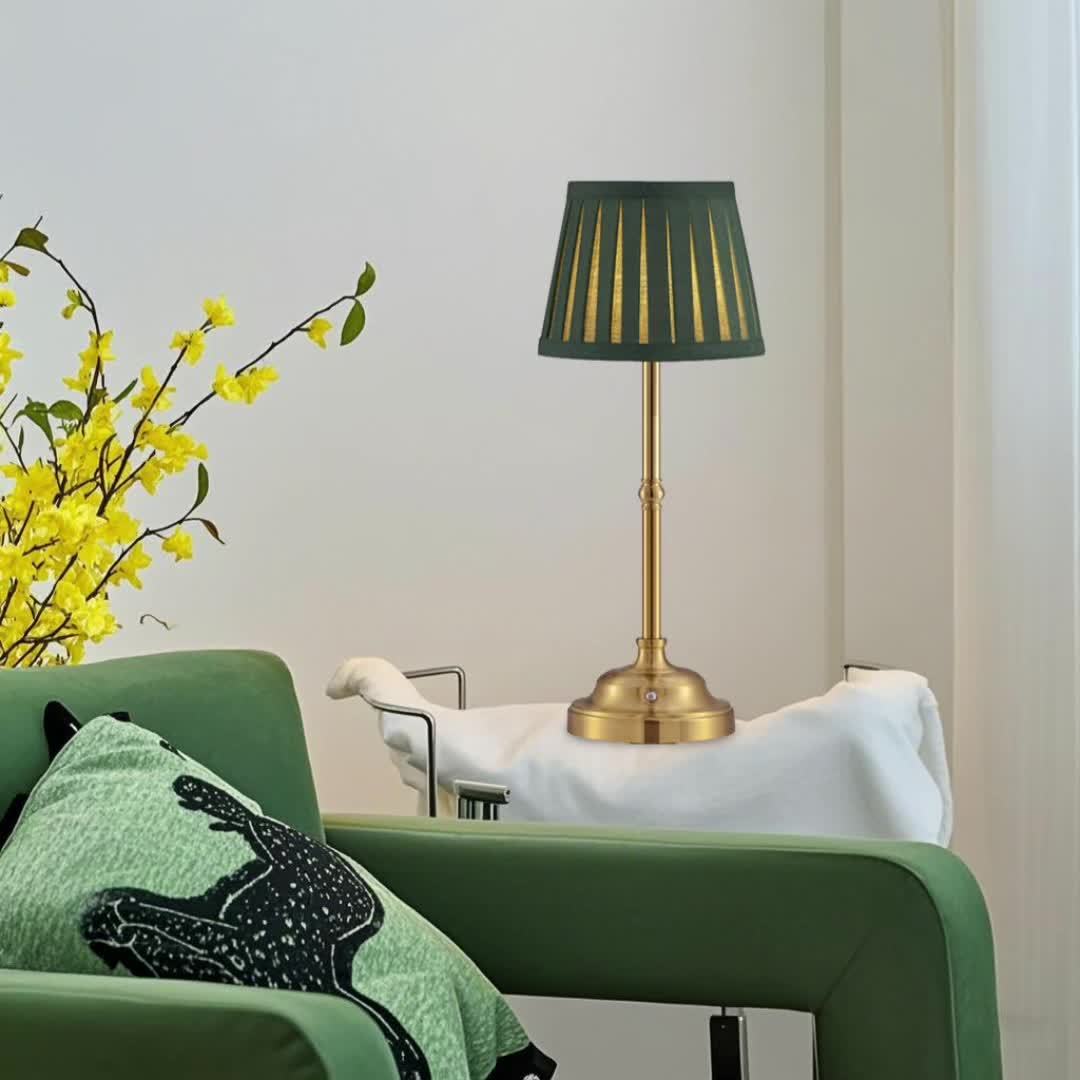 Cordless Vintage Table Lamp | Rechargeable Touch LED Light