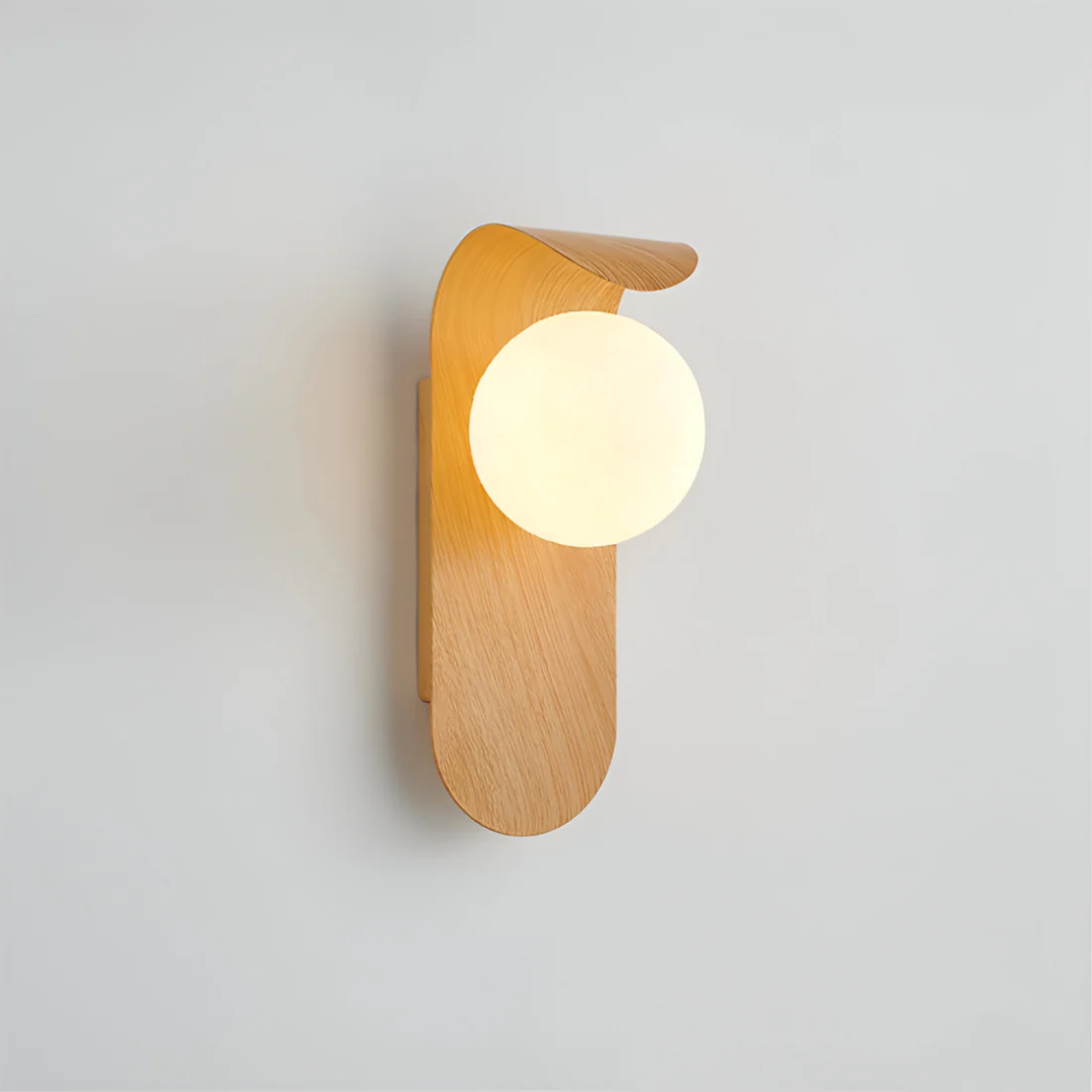 Icar Scandinavian LED Wall Lamp | Minimalist Wooden Design