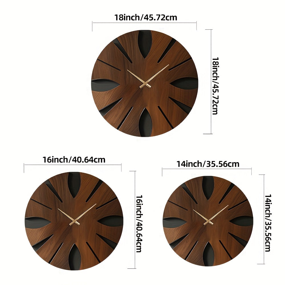 Artistic Wooden Wall Clock | Silent & Elegant Home Décor
