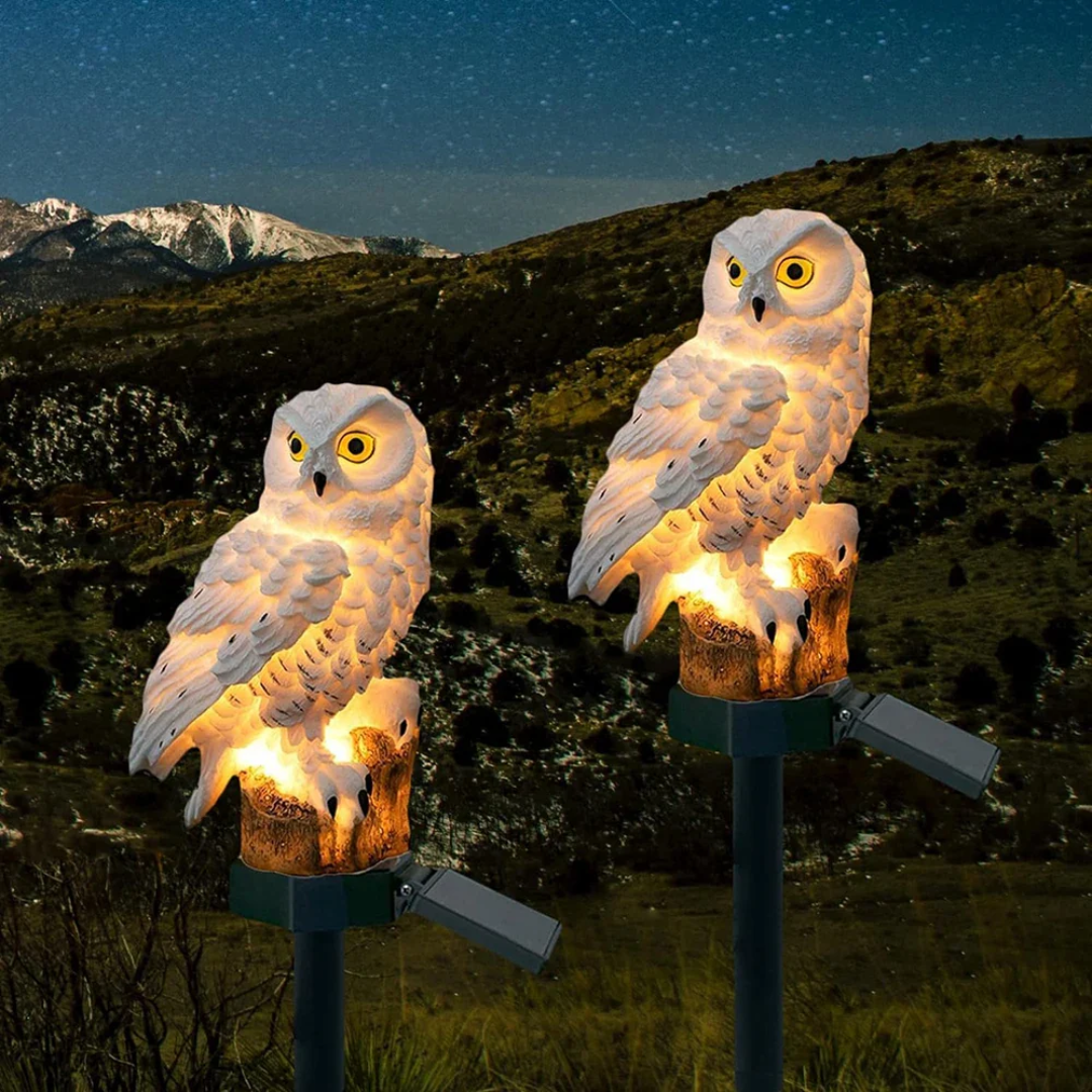 Uylin Solar Owl Light | Charming Outdoor Garden Lighting