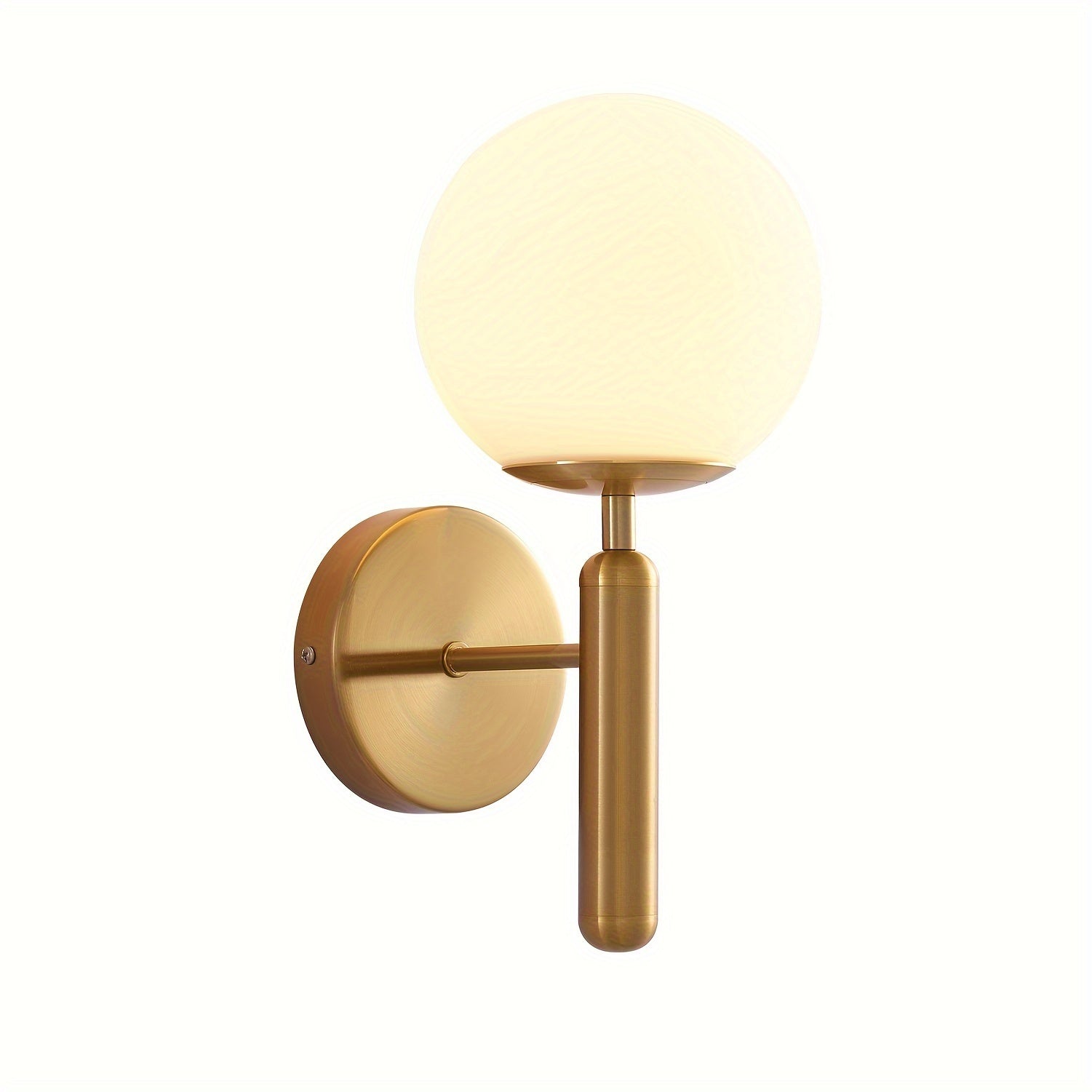 Modern Glass Wall Sconce | Elegant Metal Bedroom Light