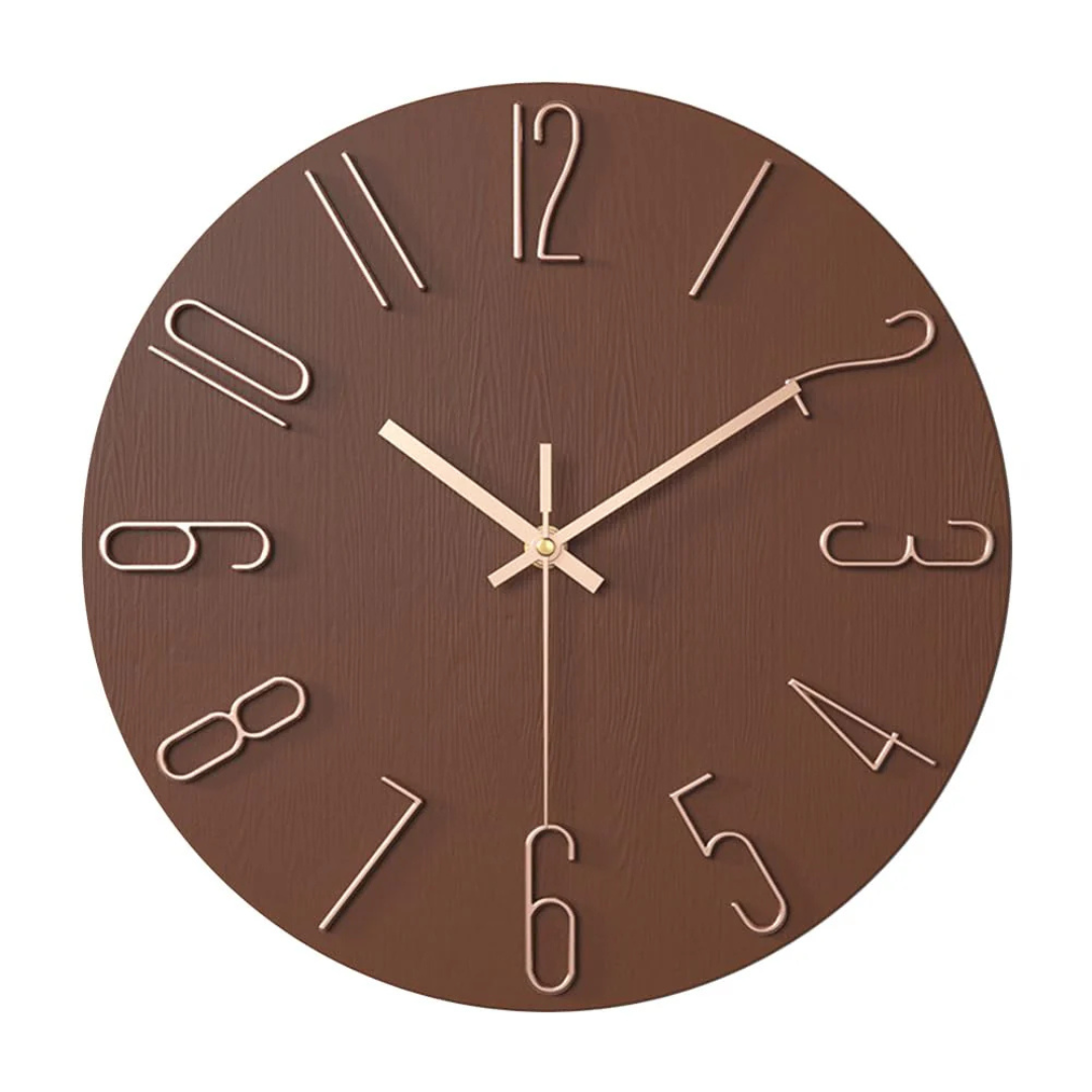Noble Modern Wall Clock | Minimalist Gold Design