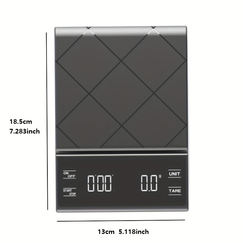 Digital Kitchen Scale with Timer | Precise Food & Coffee Scale for Baking and Cooking