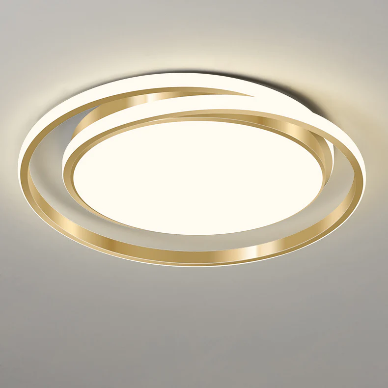 Minimalist LED Circle Ceiling Light | Modern Gold Flush Mount