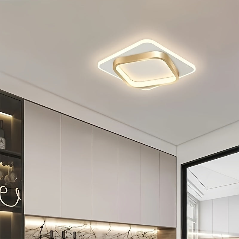 Modern Square LED Ceiling Light | Minimalist Geometric Flush Mount Fixture