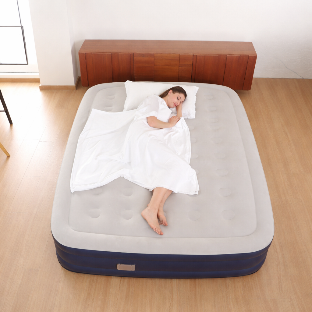 Selbstaufblasbare Luftmatratze Doppelstarkes Camping-Luftbett – DecorsDeluxe