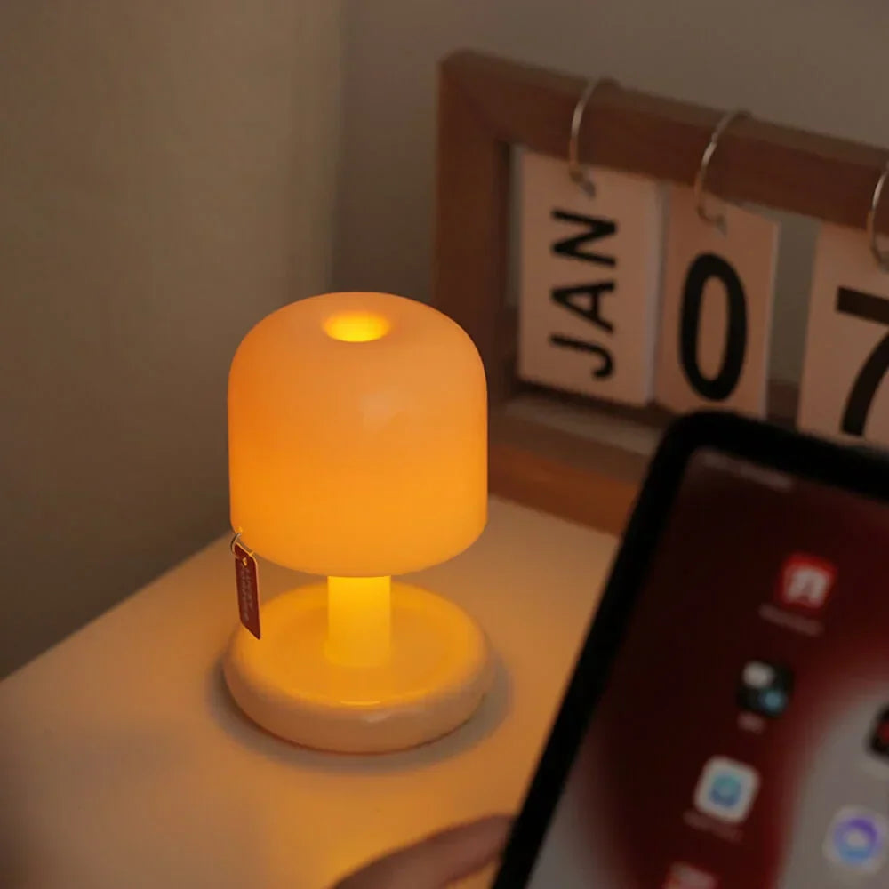 Sunset Glow Mushroom Lamp | Rechargeable Touch Night Light