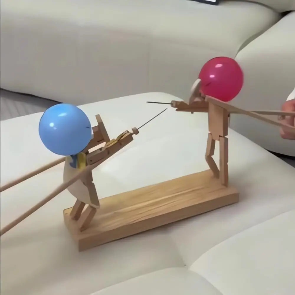 Gioco di società Spada di legno a forma di palloncino Duello attivo per gioco al coperto