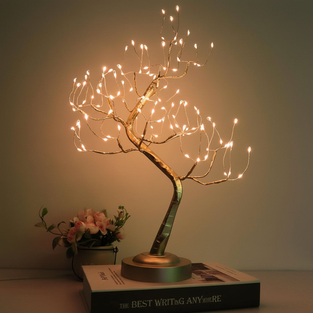 Lampada da tavolo Albero di bonsai decorativo Luce LED Arredo casa accogliente