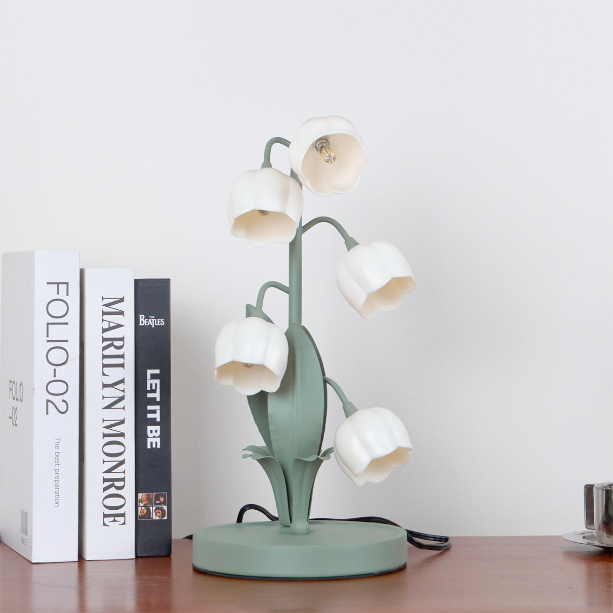 Lampada da Tavolo Bell Orchid | Elegante Luce da Interno a Tema Floreale