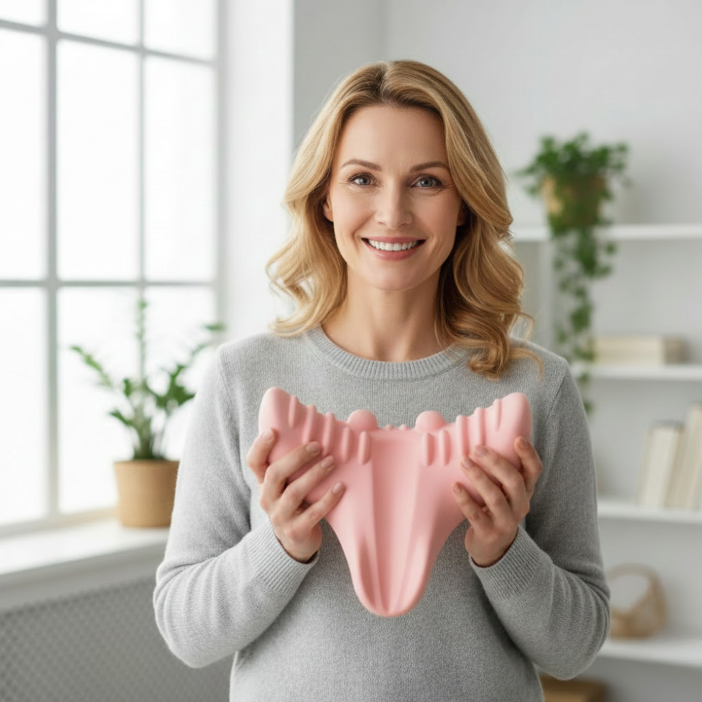 Cuscino per il collo ergonomico in schiuma per il sollievo dal dolore cervicale e supporto