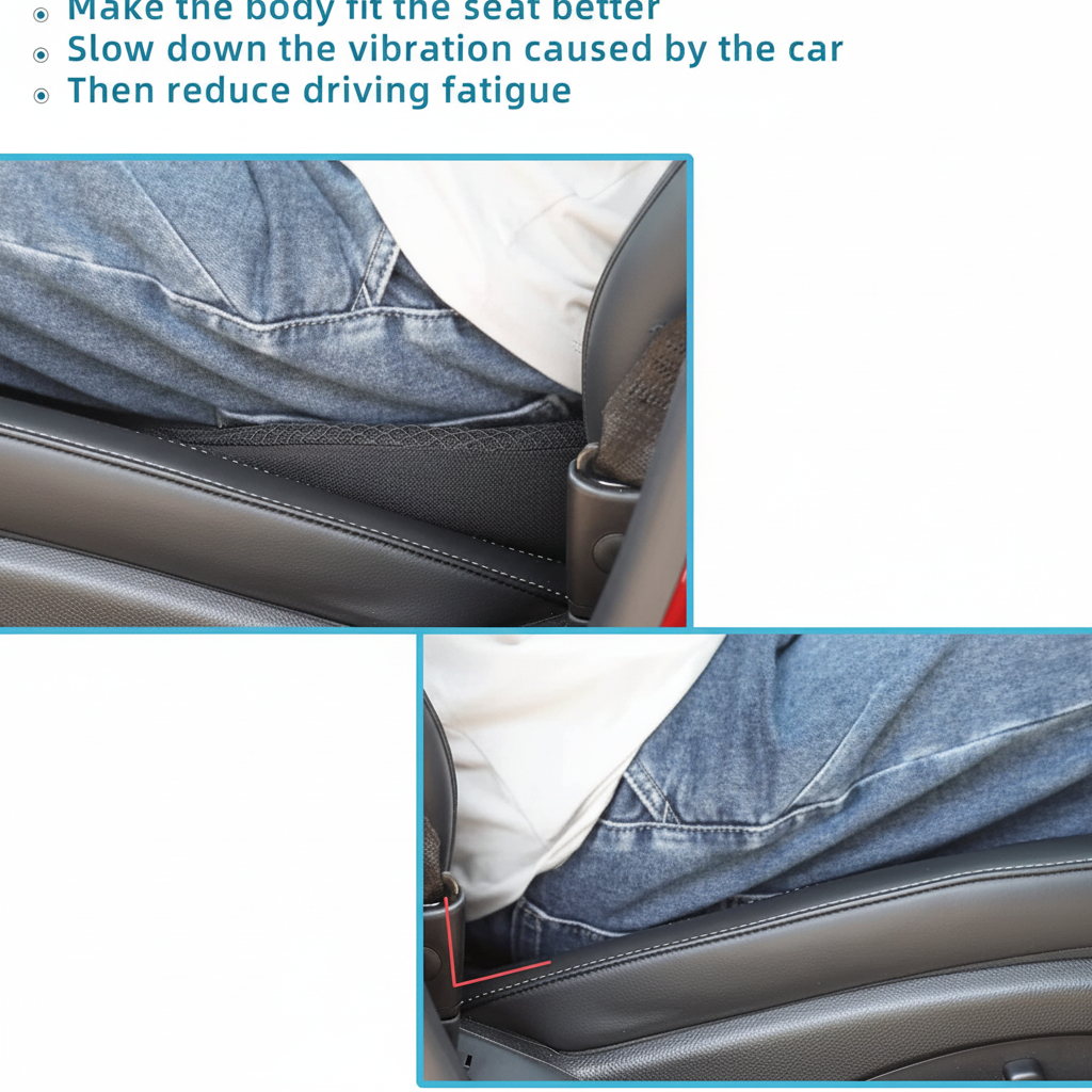 Cuscino Sedile Auto Memory Foam Rialzo Guida