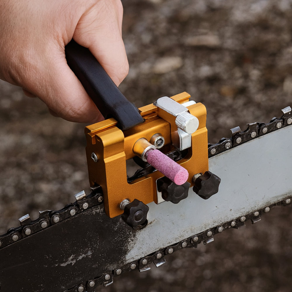 Chainsaw Sharpener Jig Guide Clamp Precision Chain Grinding Tool