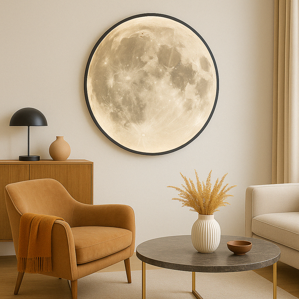 Moon Wall Lamp | Celestial Elegance for Modern Interiors