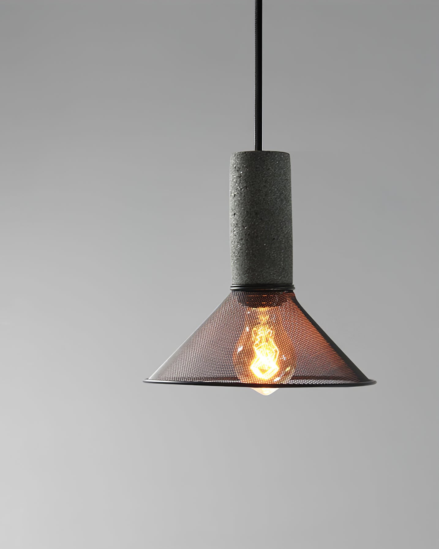 Urban Concrete Pendant Light | Industrial LED Hanging Lamp