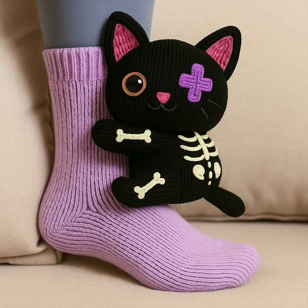 Cozy Non-Slip Plush House Socks 3D Animal Design Unisex 12