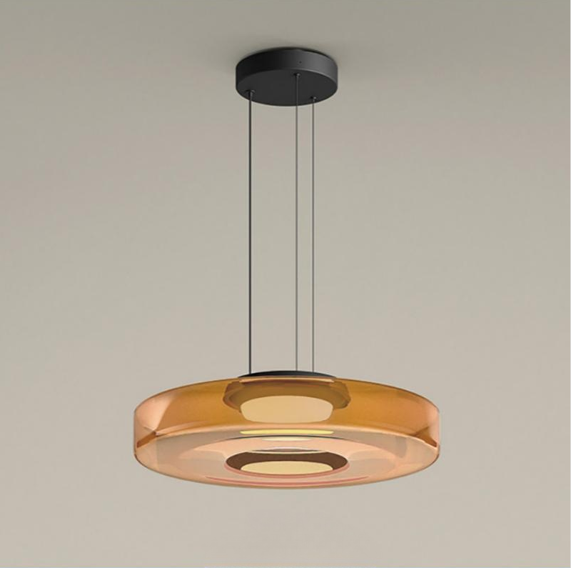 Glass Pendant Lamp | Bauhaus Style Hanging Light