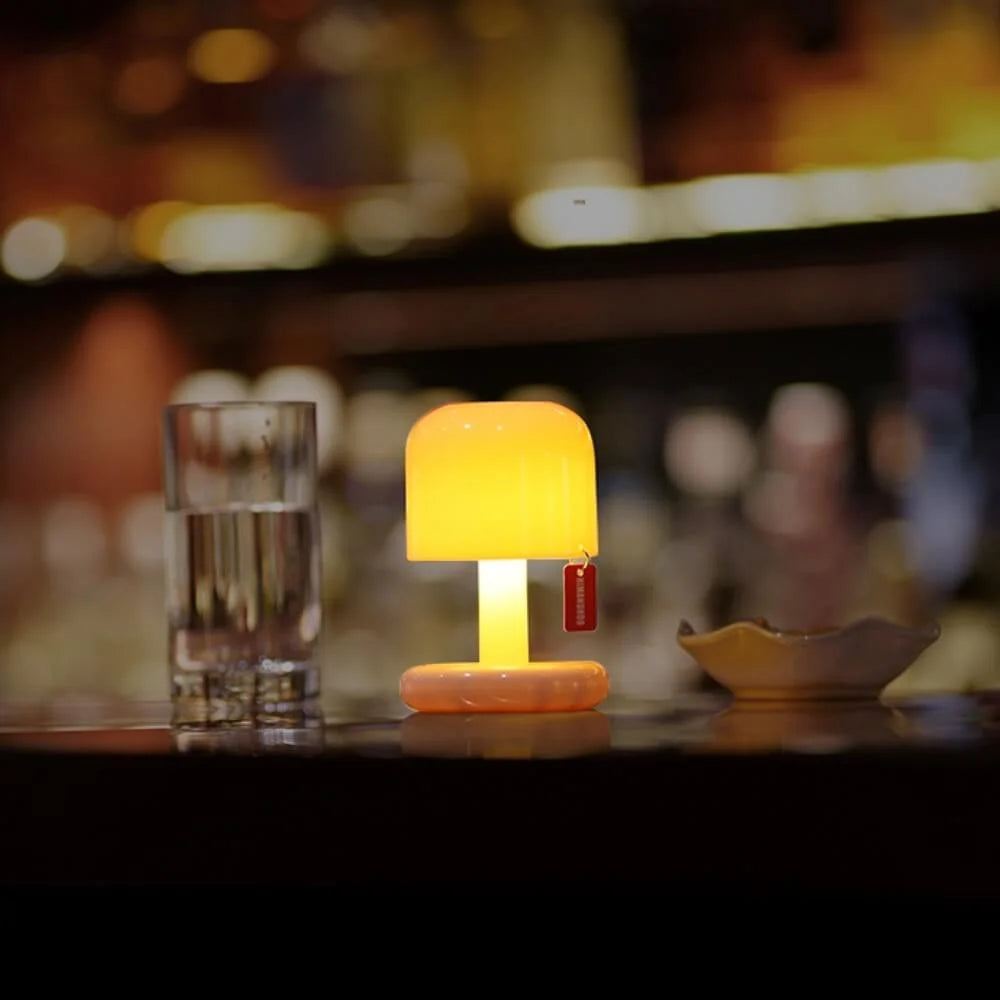 Sunset Glow Mushroom Lamp | Rechargeable Touch Night Light