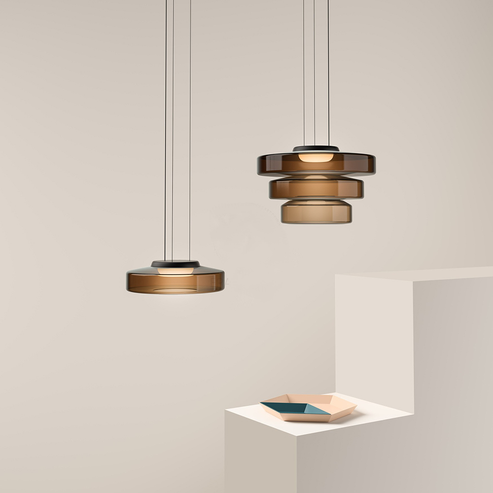 Glass Pendant Lamp | Bauhaus Style Hanging Light