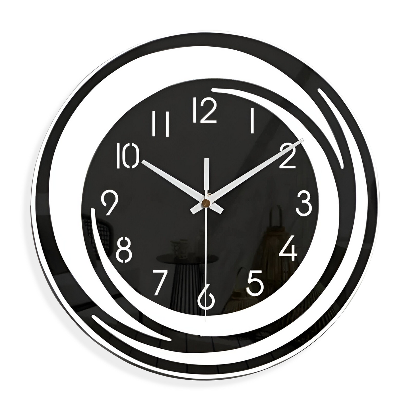 Orologio da Parete Sorana | Design Scandinavo Moderno in Acrilico Nero