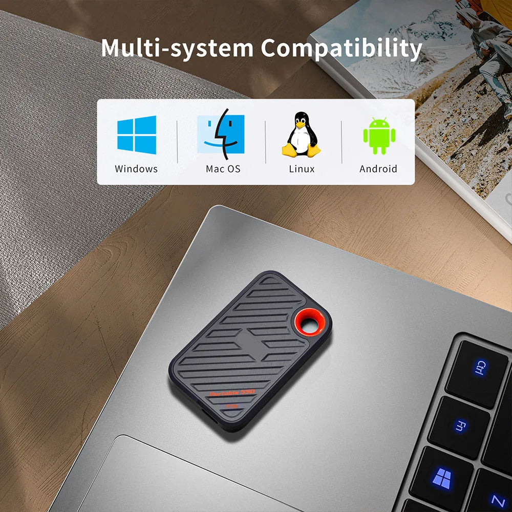 External Hard Drive Portable SSD Compact Data Backup Storage 4