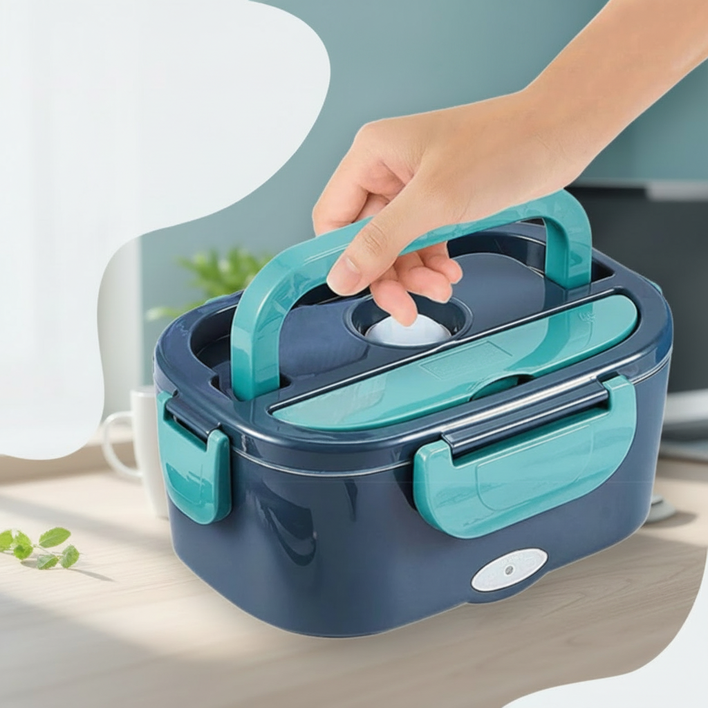 Scatola Pranzo Elettrica Contenitore Portatile Riscaldato in Acciaio Inossidabile