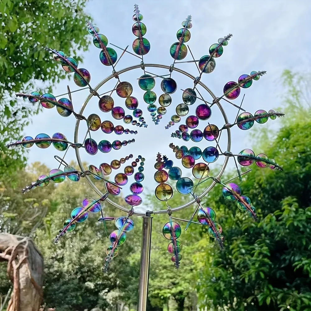 Decorazione da giardino Girandola metallica da esterno per prato